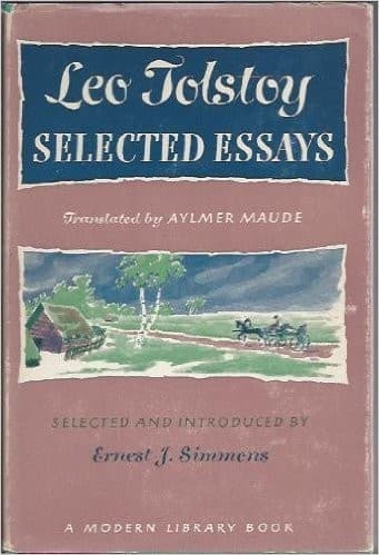 Tapa de Leo Tolstoy Selected Essays
