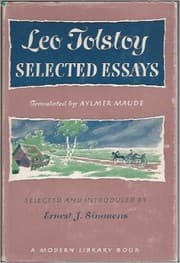 Tapa de Leo Tolstoy Selected Essays