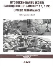 Tapa de Hyogoken-Nanbu (Kobe) Earthquake of January 17, 1995: Lifeline Performance (Technical Council on Lifeline Earthquake Engineering Monograph Number 14, September 1998)