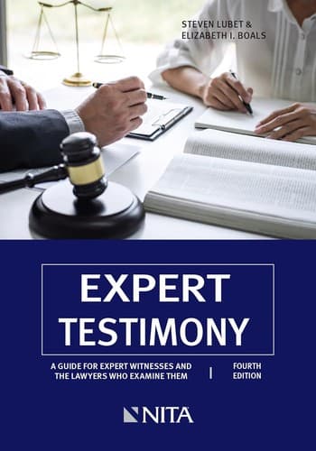 Tapa de Expert Testimony