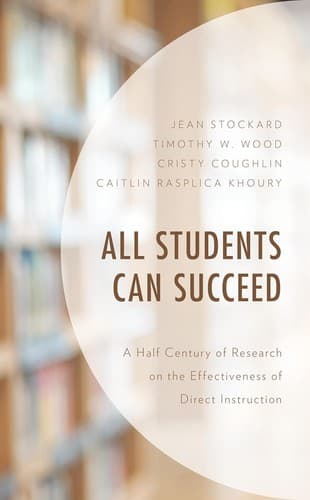 Tapa de All Students Can Succeed