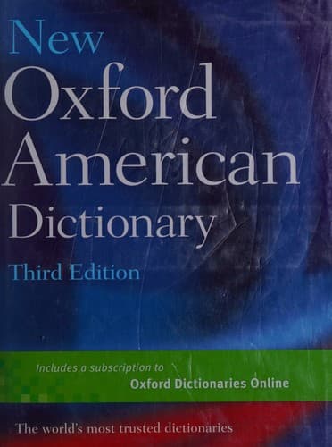 Tapa de New Oxford American dictionary