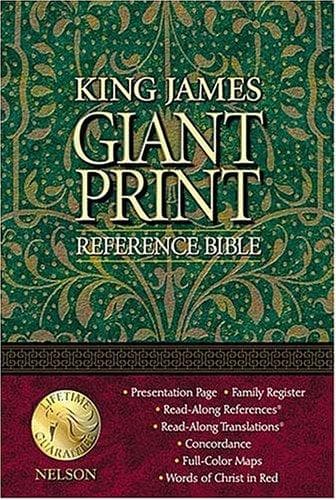 Tapa de King James Giant Print Reference Bible