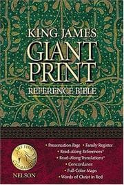 Tapa de King James Giant Print Reference Bible