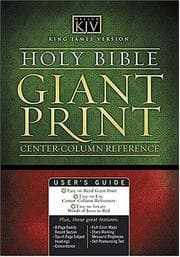 Tapa de KJV Classic Giant Print Center-Column Reference Bible