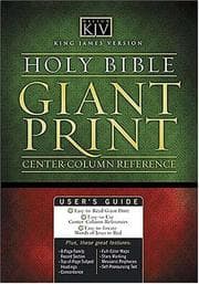 Tapa de KJV Classic Giant Print Center-Column Reference Bible