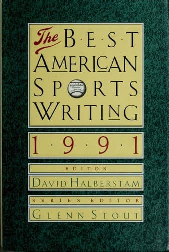 Tapa de The Best American Sports Writing 1991
