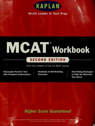 Tapa de MCAT workbook