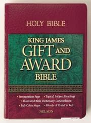Tapa de King James Gift and Award Bible