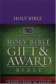 Tapa de King James Gift and Award Bible