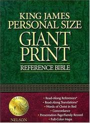 Tapa de KJV Personal Size Giant Print Reference Bible