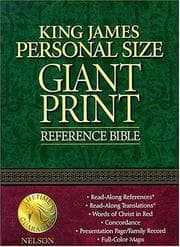 Tapa de KJV Personal Size Giant Print Reference Bible