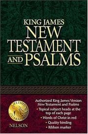 Tapa de KJV Coat Pocket New Testament and Psalms