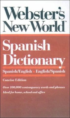 Tapa de Webster's New World Spanish Dictionary
