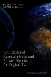 Tapa de Foundational Research Gaps and Future Directions for Digital Twins