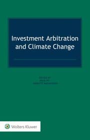 Tapa de Investment Arbitration and Climate Change