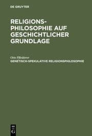 Tapa de Genetisch-Spekulative Religionsphilosophie