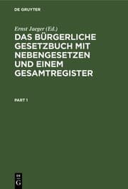 Tapa de Bürgerliche Gesetzbuch Mit Nebengesetzen und Einem Gesamtregister