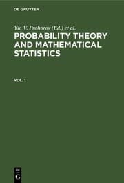 Tapa de Probability Theory and Mathematical Statistics. Vol. 1