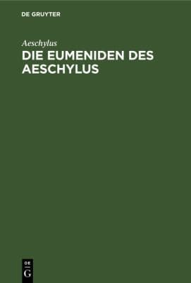 Tapa de Die Eumeniden des Aeschylos