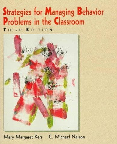 Tapa de Strategies for managing behavior problems in the classroom
