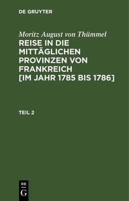Tapa de Moritz August Von Thümmel