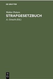 Tapa de Strafgesetzbuch