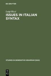 Tapa de Issues in Italian Syntax