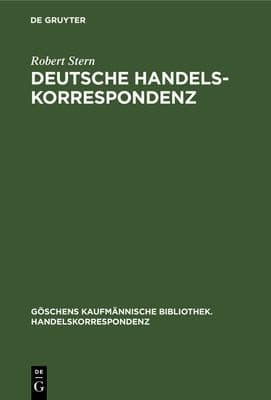 Tapa de Deutsche Handelskorrespondenz