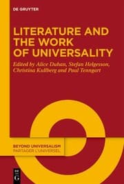 Tapa de Literature and the Work of Universality