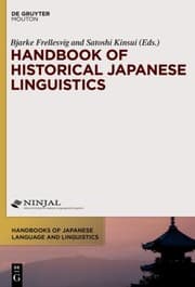 Tapa de Handbook of Historical Japanese Linguistics