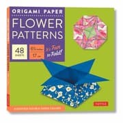 Tapa de Origami Paper - Flower Patterns - 6 3/4 Size - 48 Sheets : Tuttle Origami Paper : High-Quality Origami Sheets Printed with 8 Different Designs