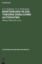 Tapa de Einführung in Die Theorie Endlicher Automaten