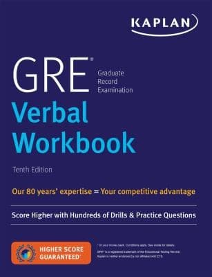 Tapa de GRE Verbal Workbook