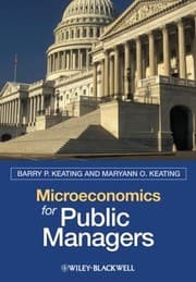 Tapa de Microeconomics for public managers