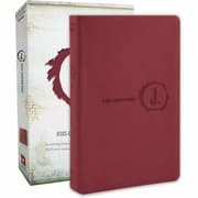 Tapa de Jesus-Centered Bible NLT, Cranberry