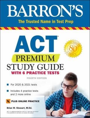 Tapa de ACT Premium Study Guide with 6 Practice Tests