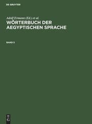 Tapa de Wörterbuch der Aegyptischen Sprache. Band 5