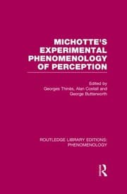 Tapa de Michotte's Experimental Phenomenology of Perception