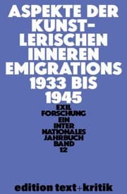Tapa de Aspekte der Künstlerischen Inneren Emigration 1933-1945