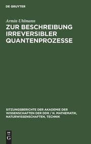 Tapa de Zur Beschreibung irreversibler Quantenprozesse