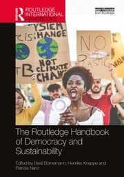 Tapa de Routledge Handbook of Democracy and Sustainability