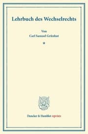 Tapa de Lehrbuch des Wechselrechts