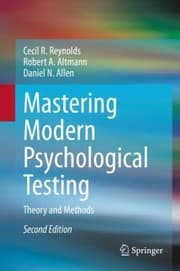 Tapa de Mastering Modern Psychological Testing