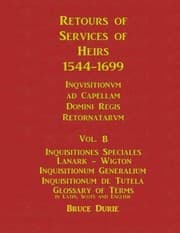 Tapa de Retours of Services of Heirs 1544-1699 Vol B