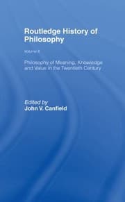 Tapa de Philosophy of Meaning, Knowledge and Value in the Twentieth Century