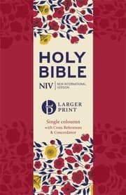 Tapa de NIV Larger Print Compact Single Column Reference Bible