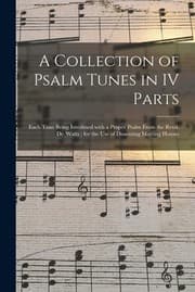 Tapa de Collection of Psalm Tunes in IV Parts