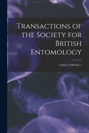 Tapa de Transactions of the Society for British Entomology; V. 18