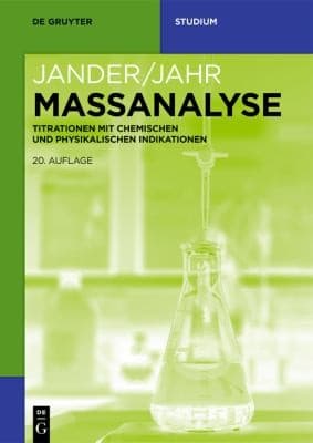 Tapa de Maßanalyse